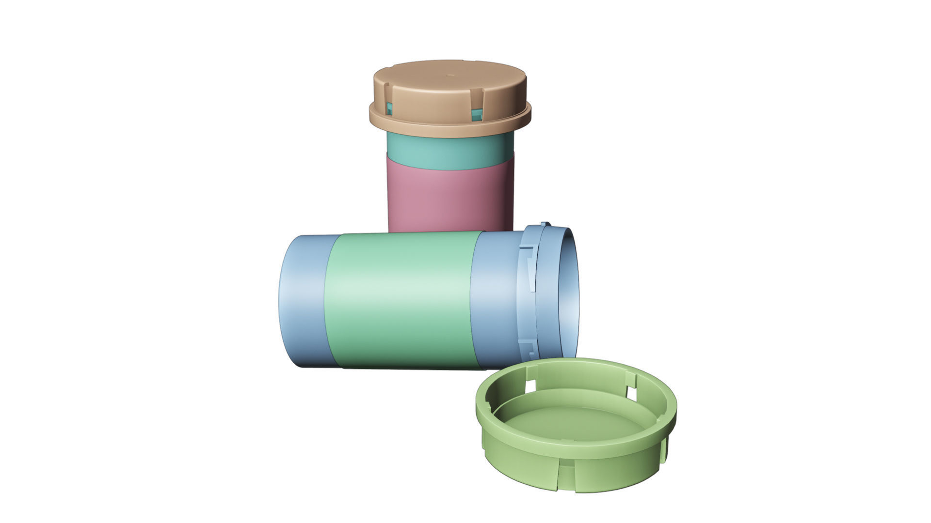 pill bottle 3D model_13
