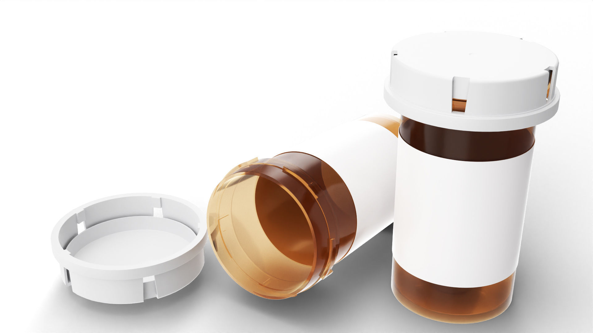 pill bottle 3D model_1