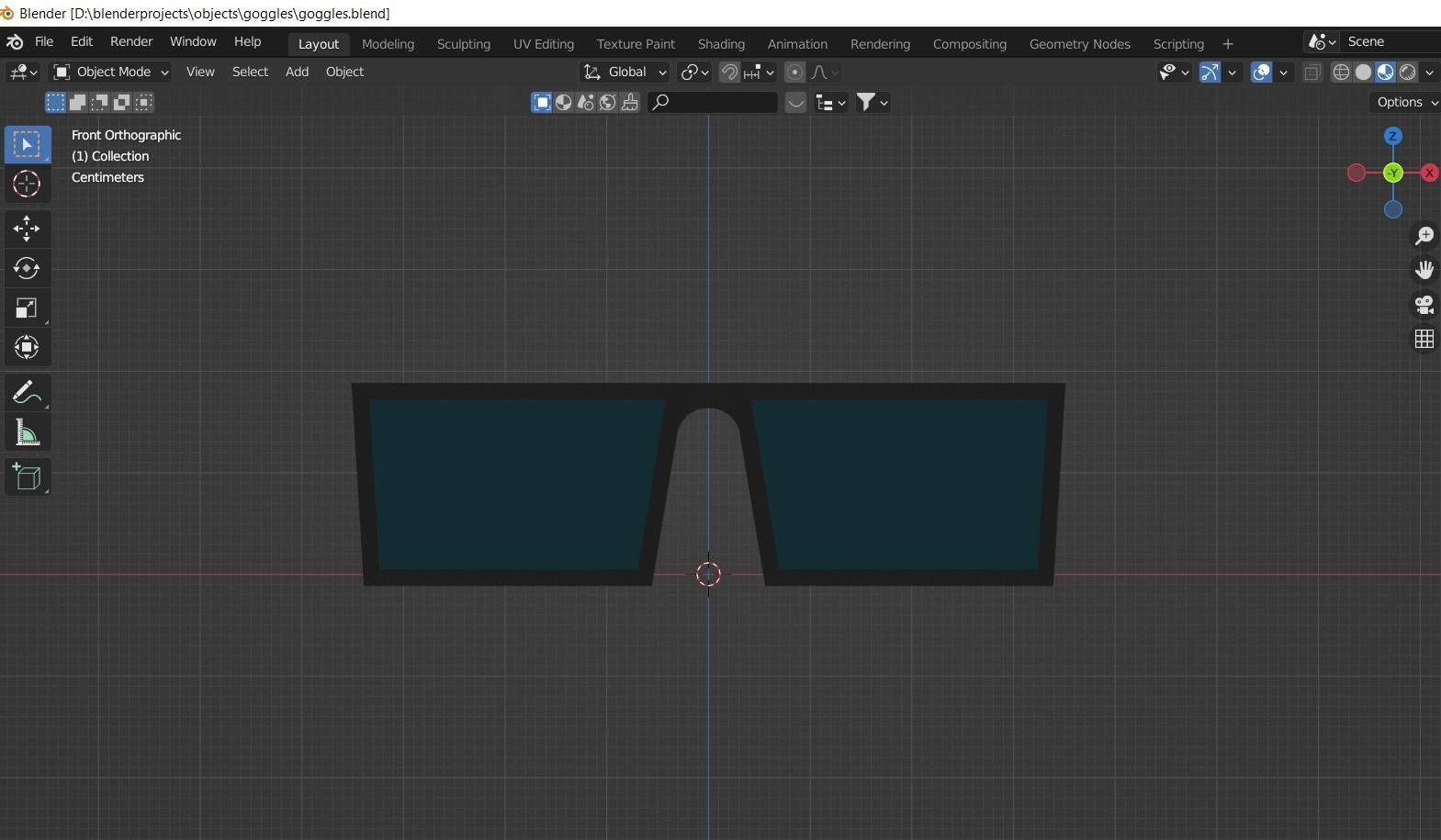 Wayfarer sunglasses 3d model Low-poly 3D model_2