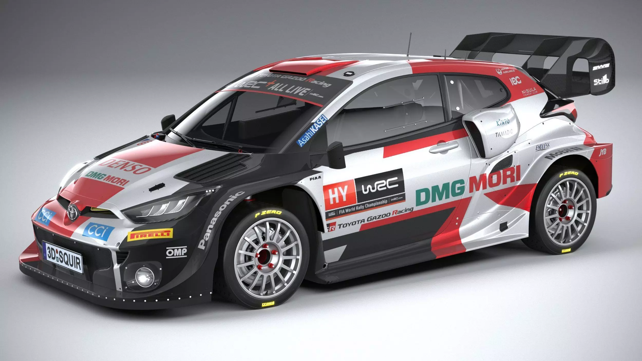 Toyota Yaris GR WRC 2022 3D model_0