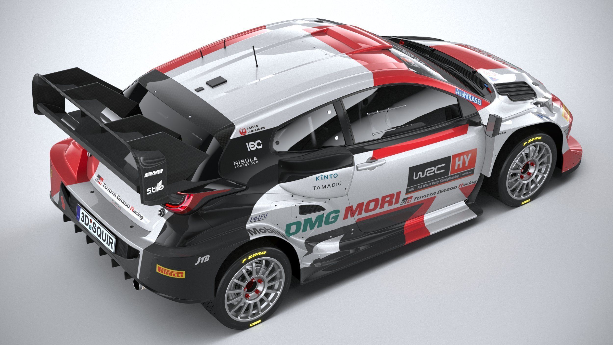 Toyota Yaris GR WRC 2022 3D model_10