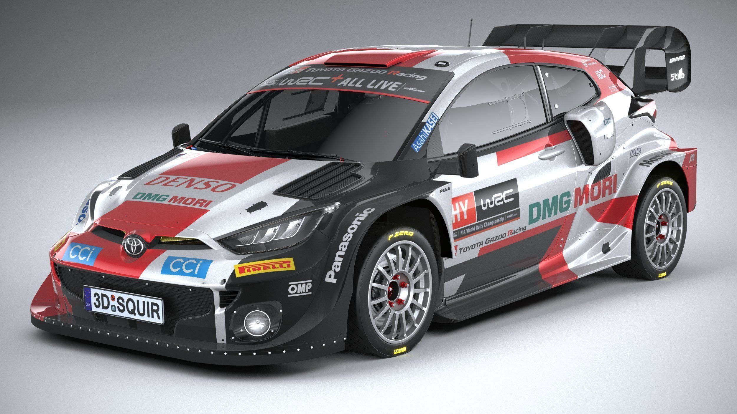 Toyota Yaris GR WRC 2022 3D model_1