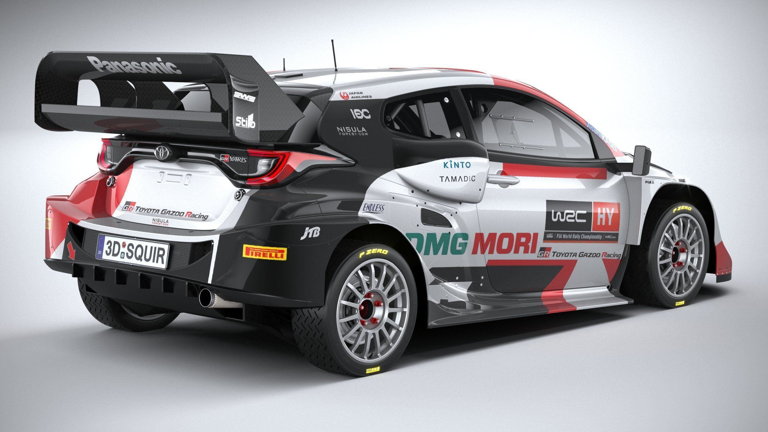 Toyota Yaris GR WRC 2022 3D model_17