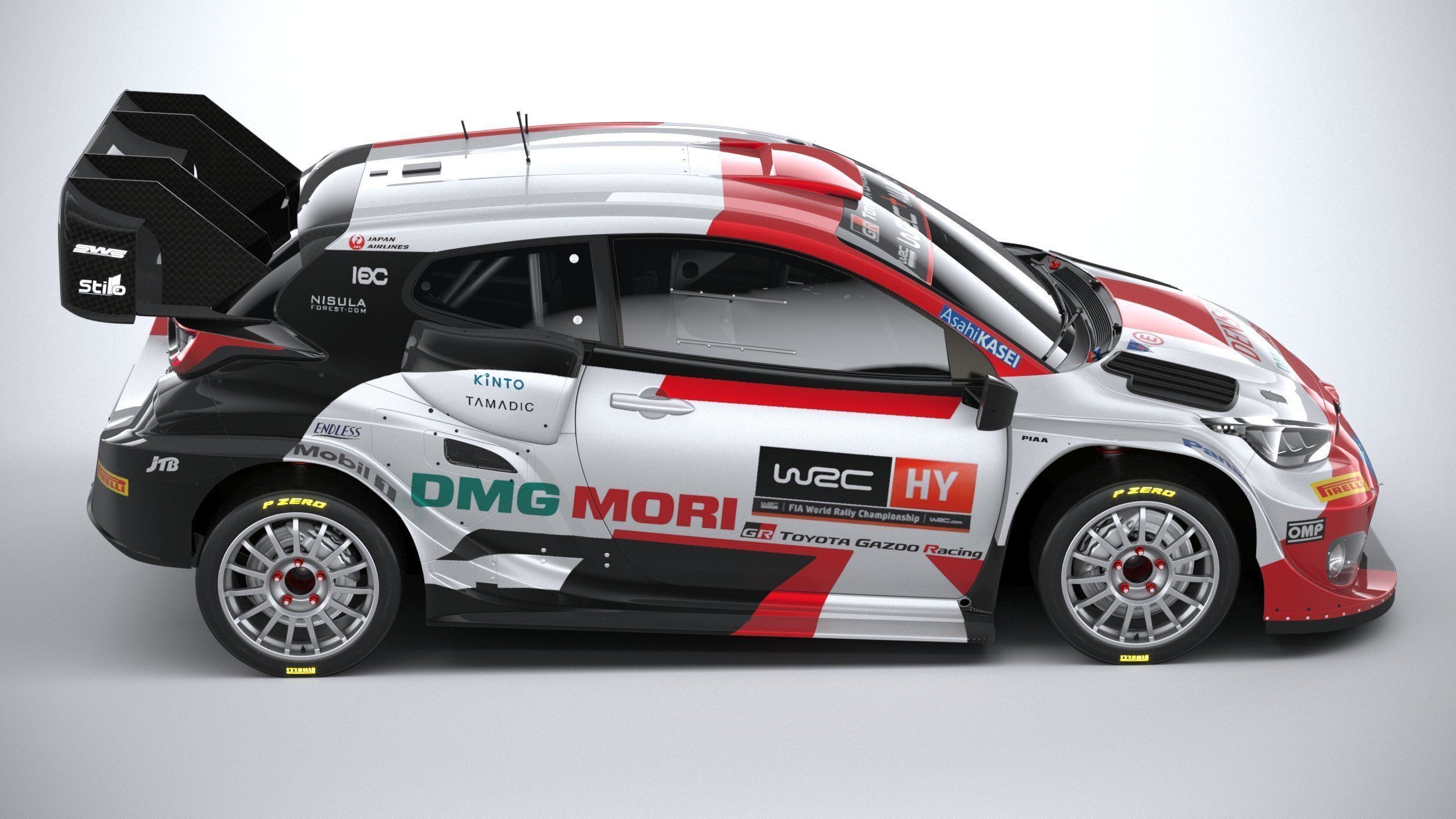 Toyota Yaris GR WRC 2022 3D model_11