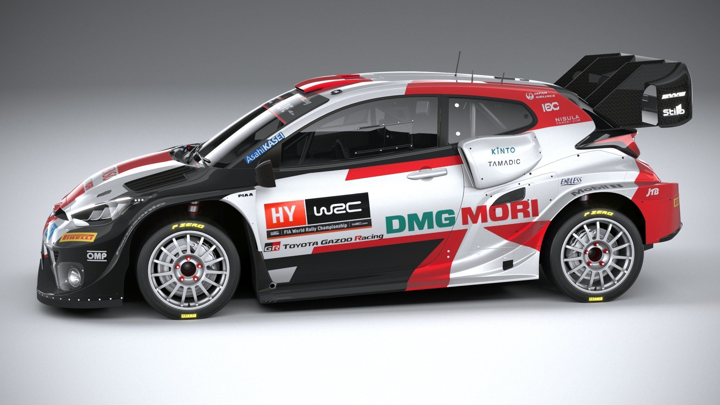 Toyota Yaris GR WRC 2022 3D model_8
