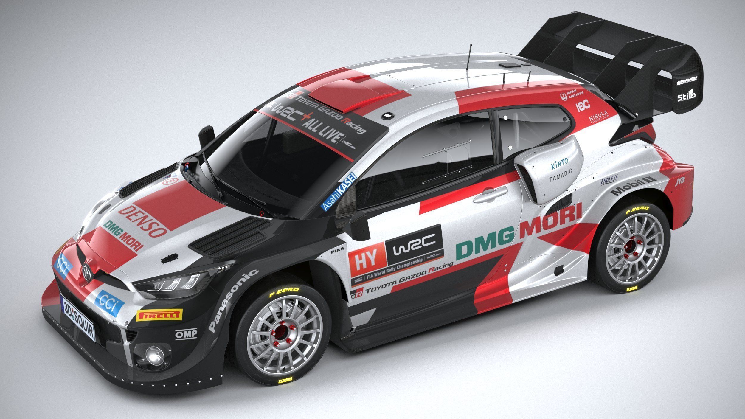 Toyota Yaris GR WRC 2022 3D model_7