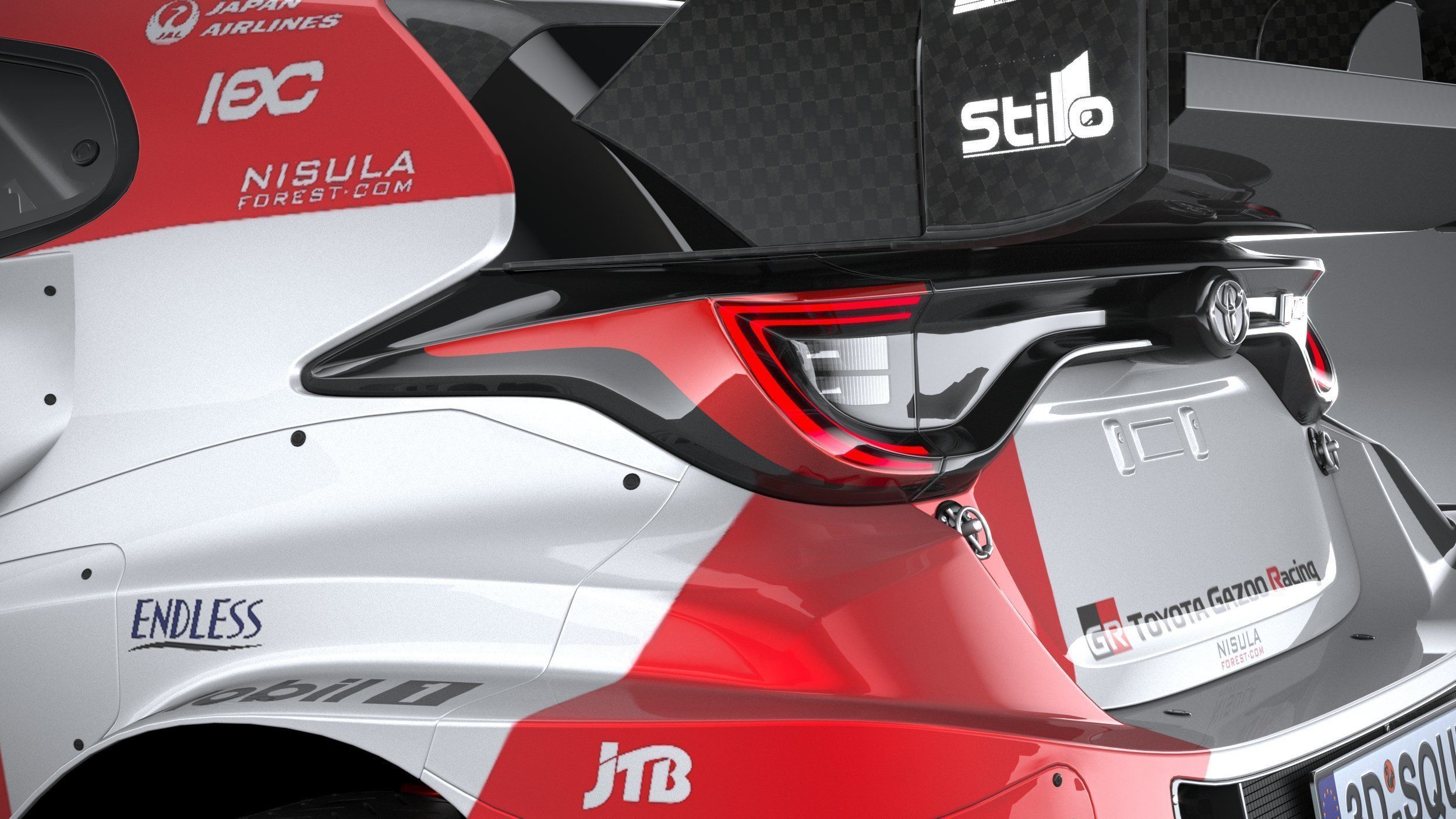 Toyota Yaris GR WRC 2022 3D model_6