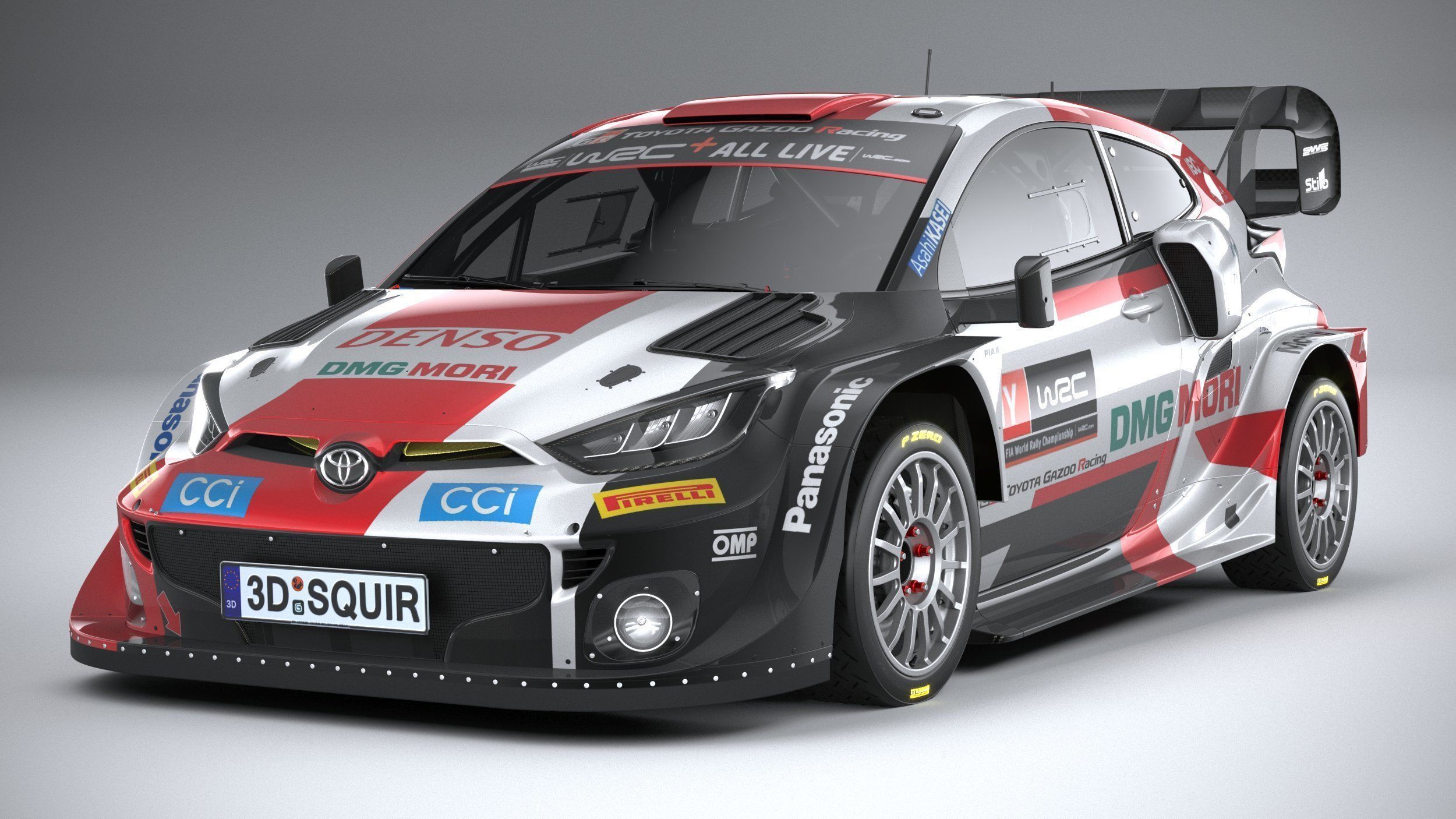 Toyota Yaris GR WRC 2022 3D model_2