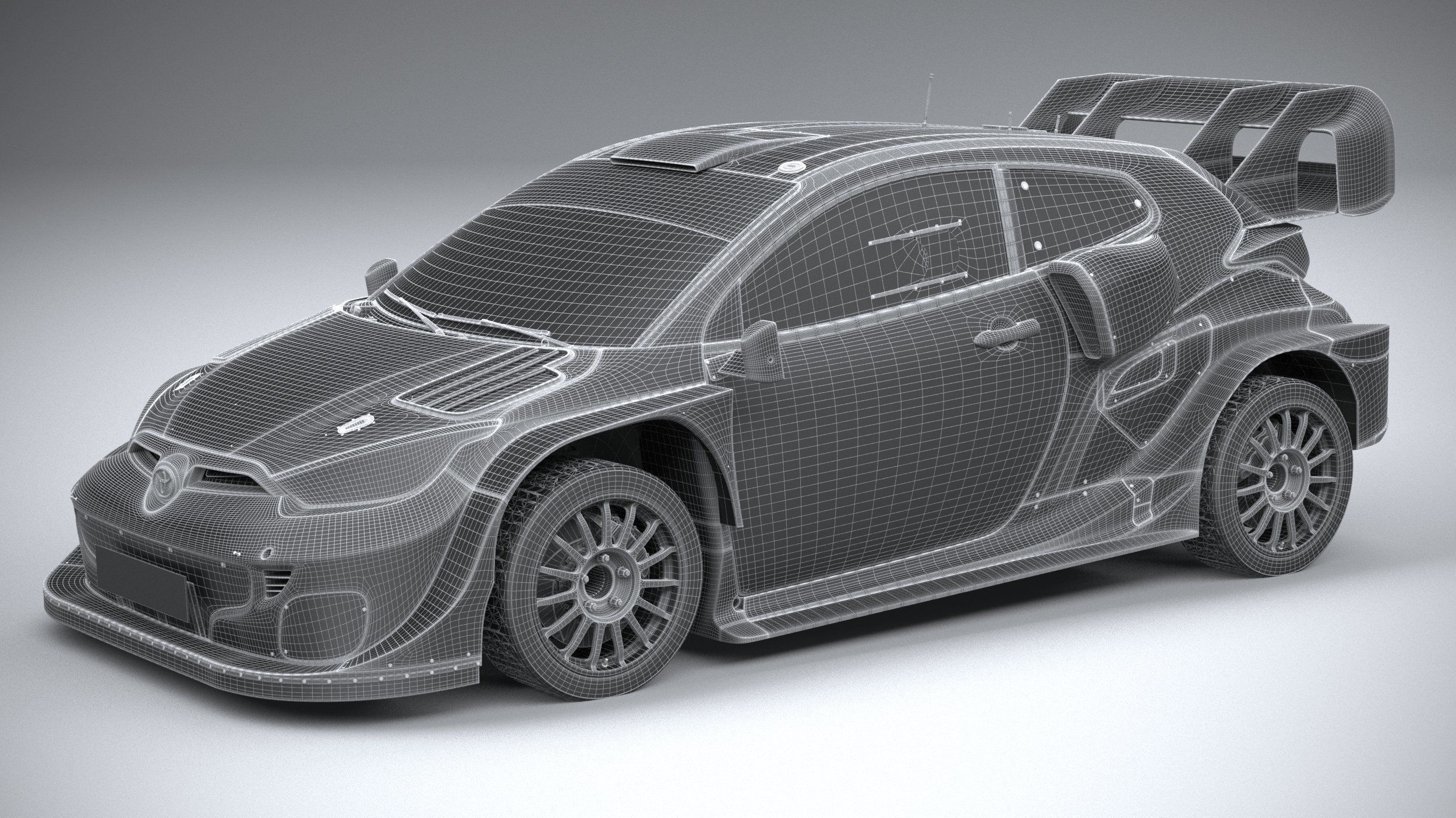 Toyota Yaris GR WRC 2022 3D model_31