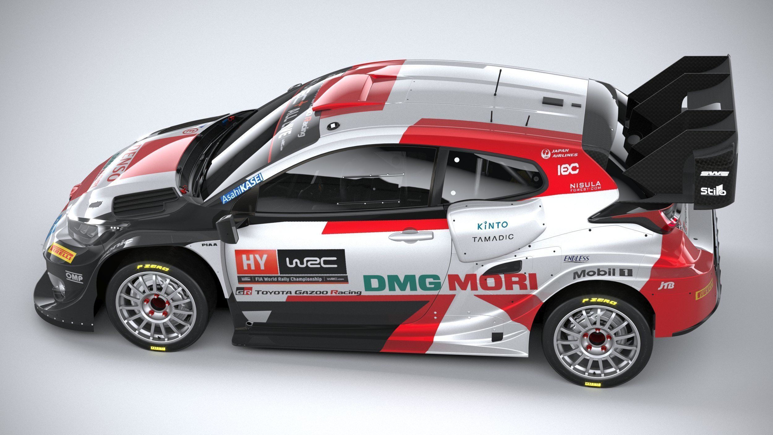 Toyota Yaris GR WRC 2022 3D model_9