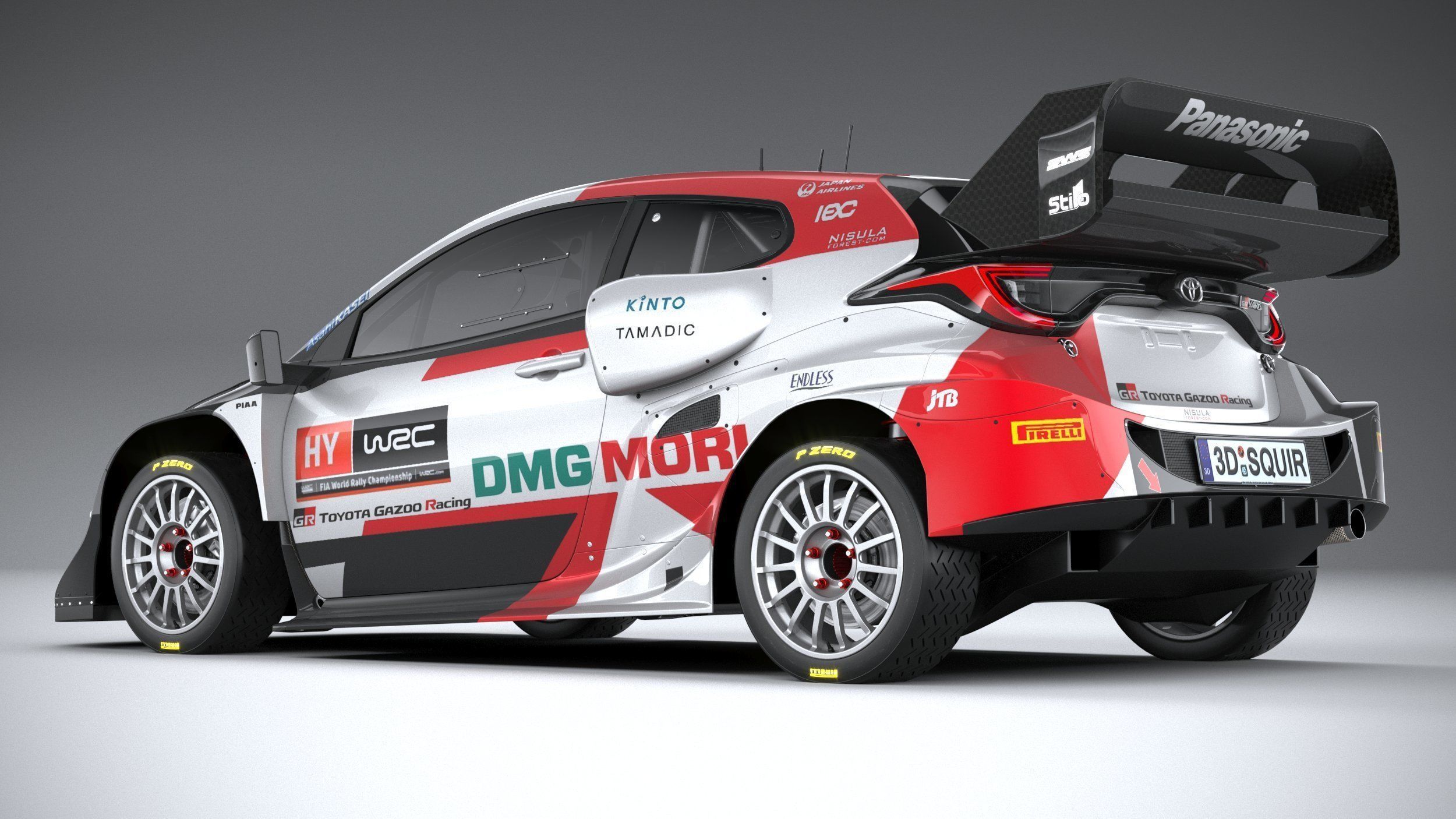 Toyota Yaris GR WRC 2022 3D model_5