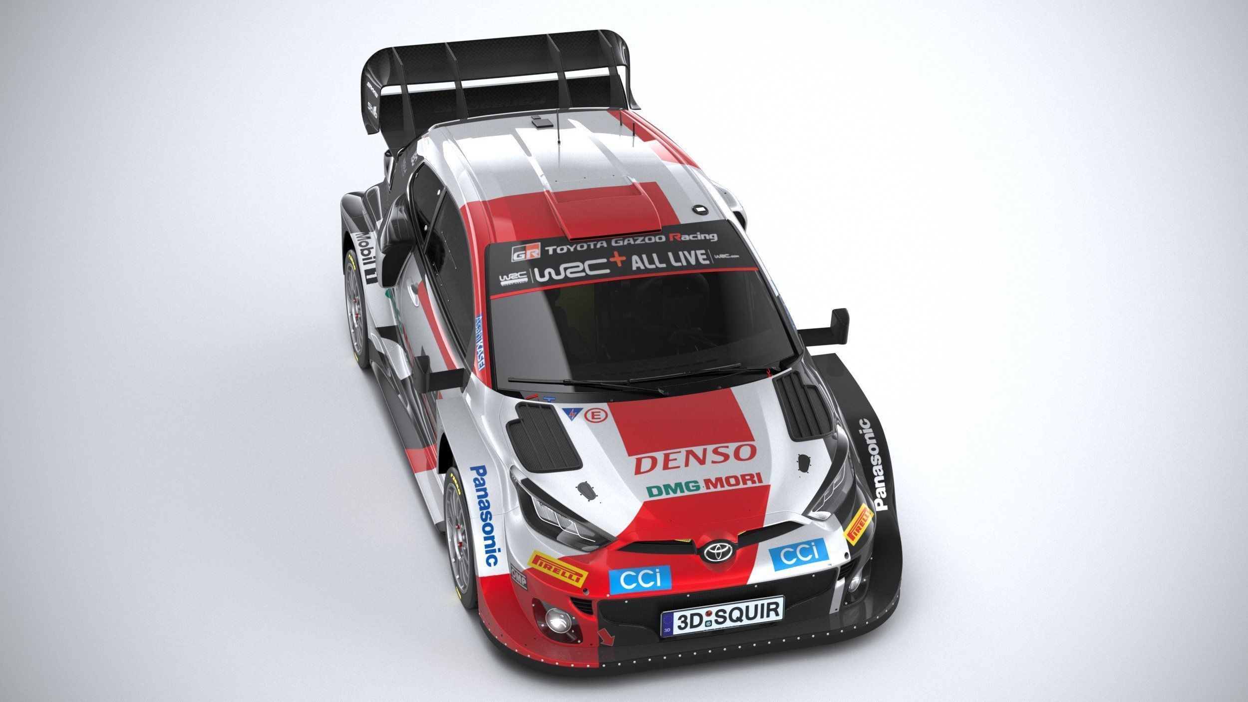 Toyota Yaris GR WRC 2022 3D model_12