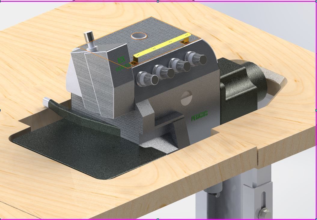 Sewing Machines PEGASUS 3D model_3