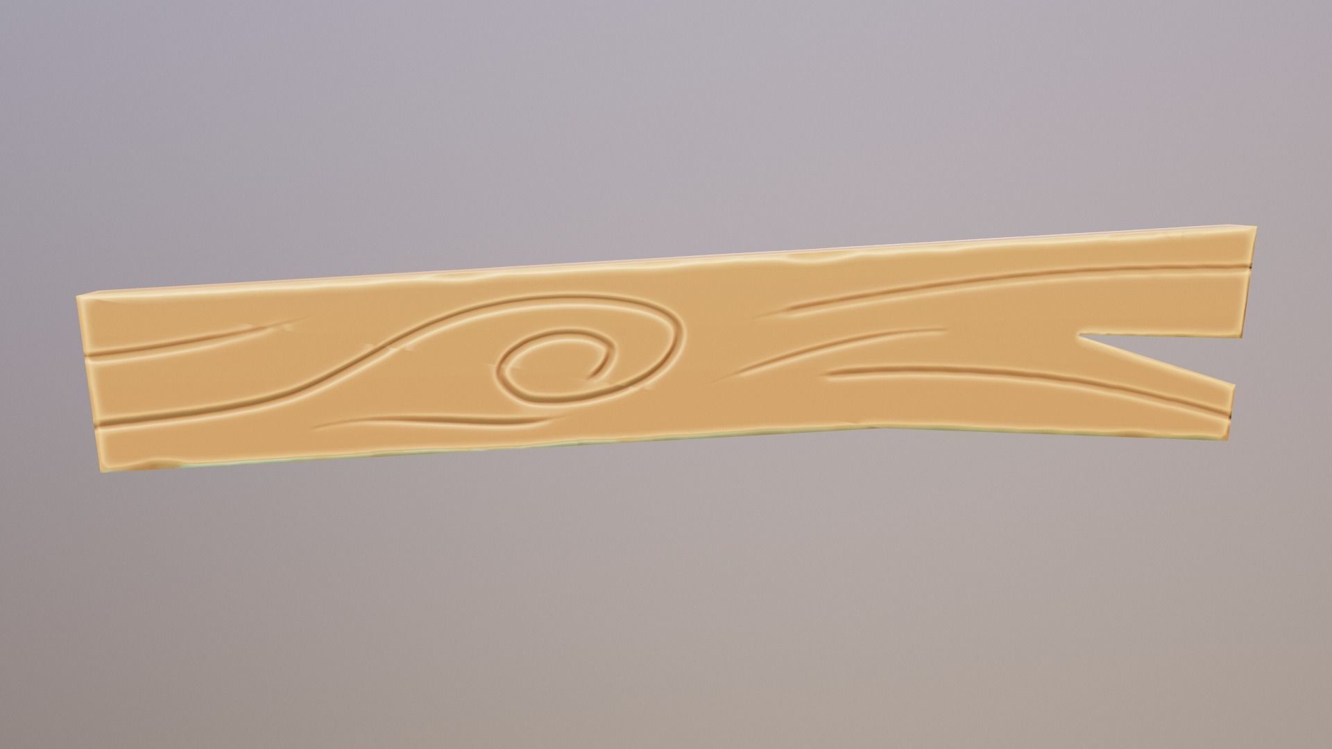 Stylized wood fence elements Low-poly 3D model_13