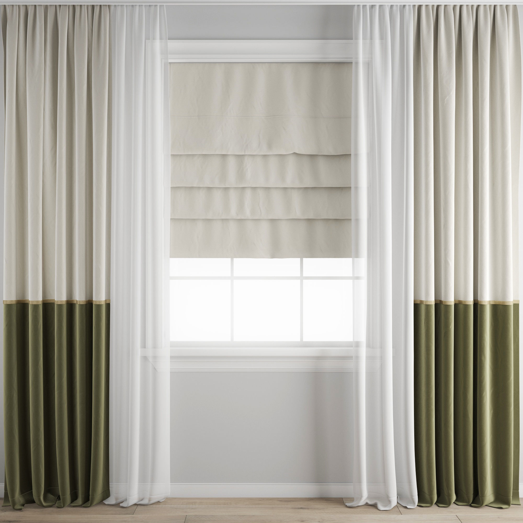 Curtain 263 3D model_1