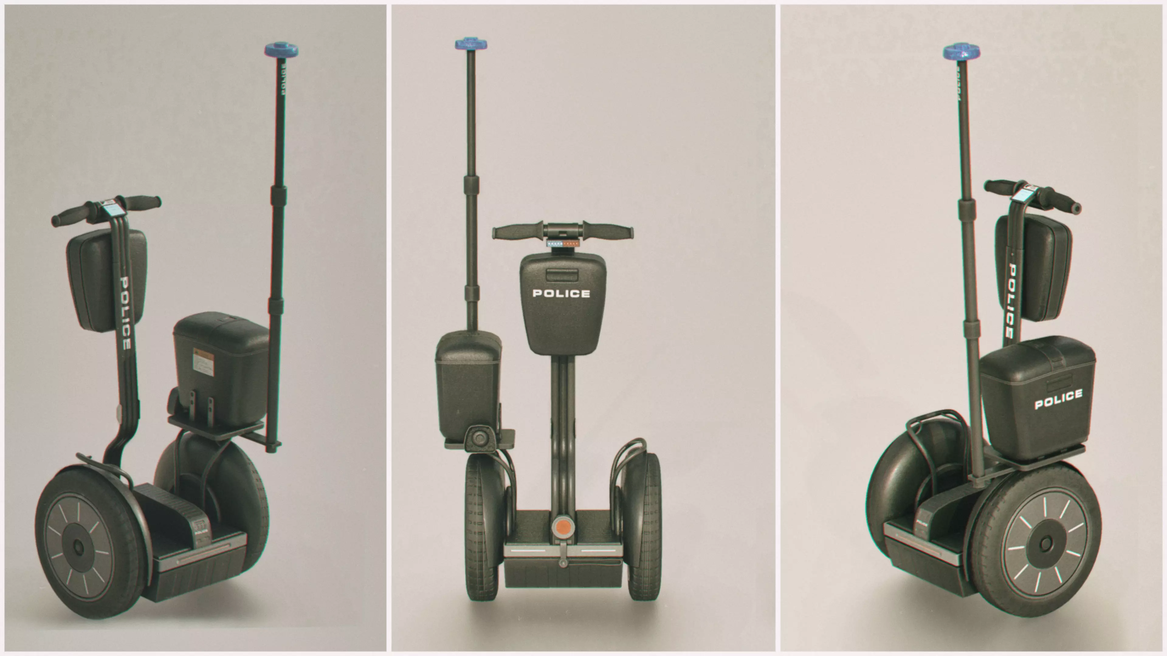 Segway police Low-poly 3D model