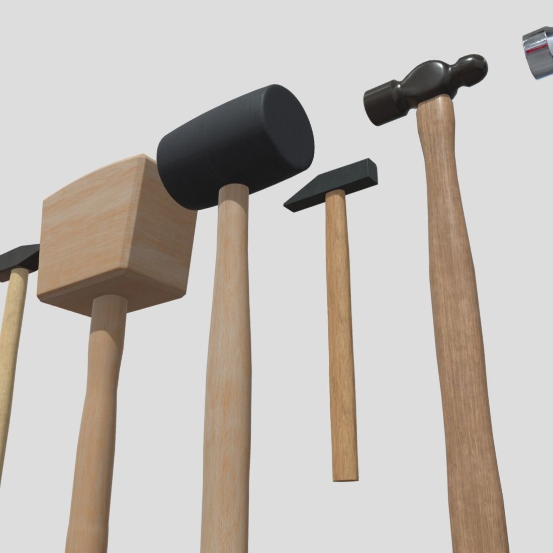 Hammer Pack Low-poly 3D model_13