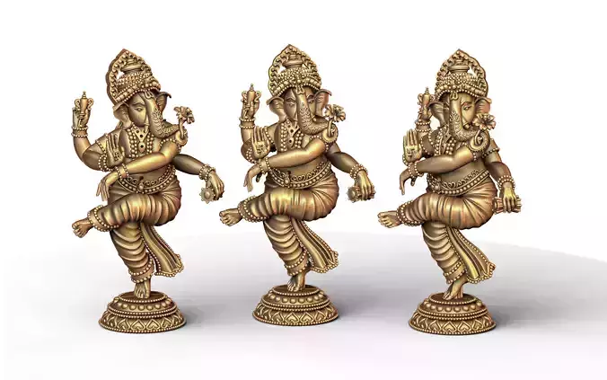 Ganesh Ji Lotus 3D  Model 13 3D print model