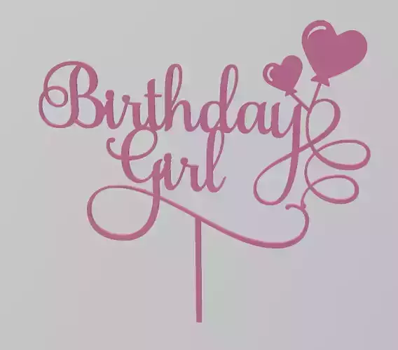 Cake topper for birthday