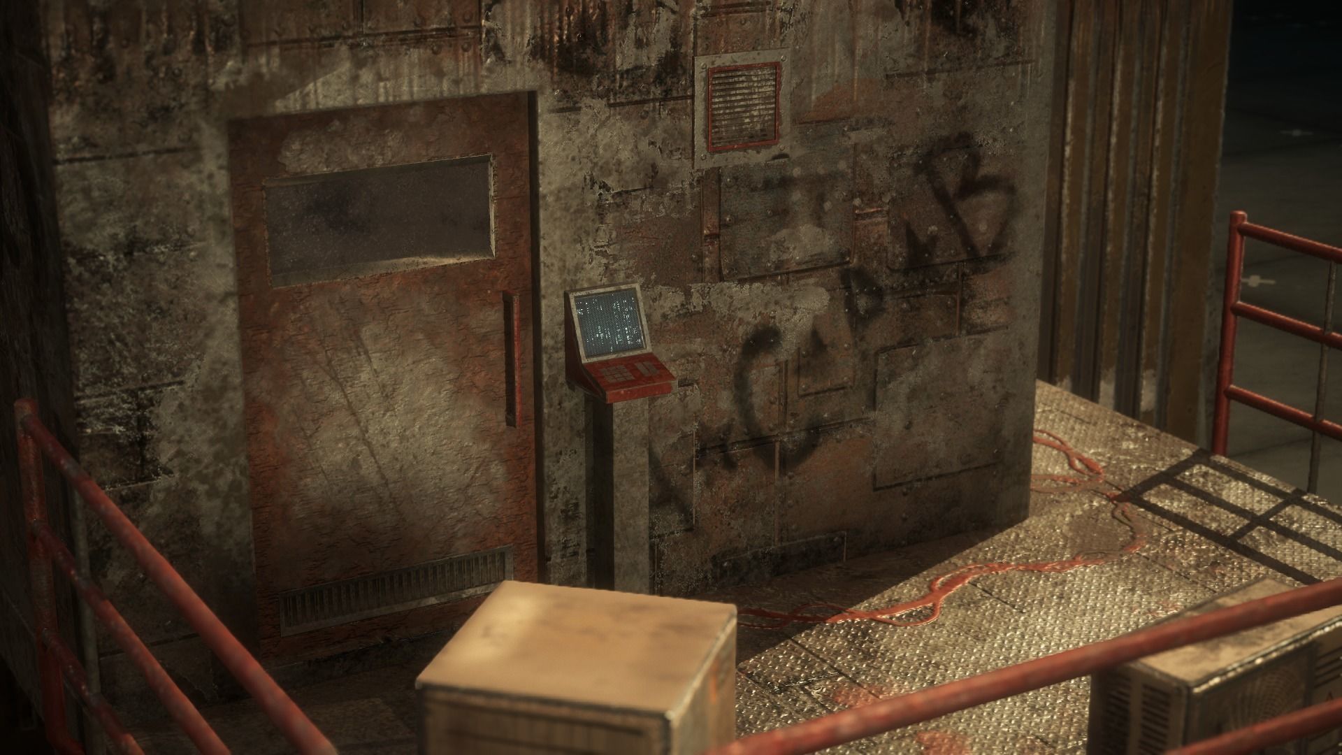 Container Shack Free low-poly 3D model_23