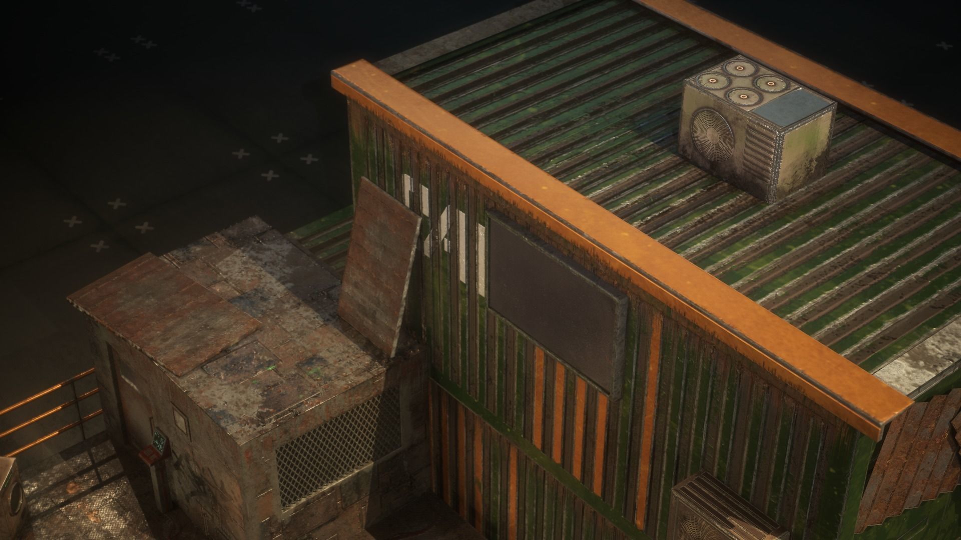 Container Shack Free low-poly 3D model_31