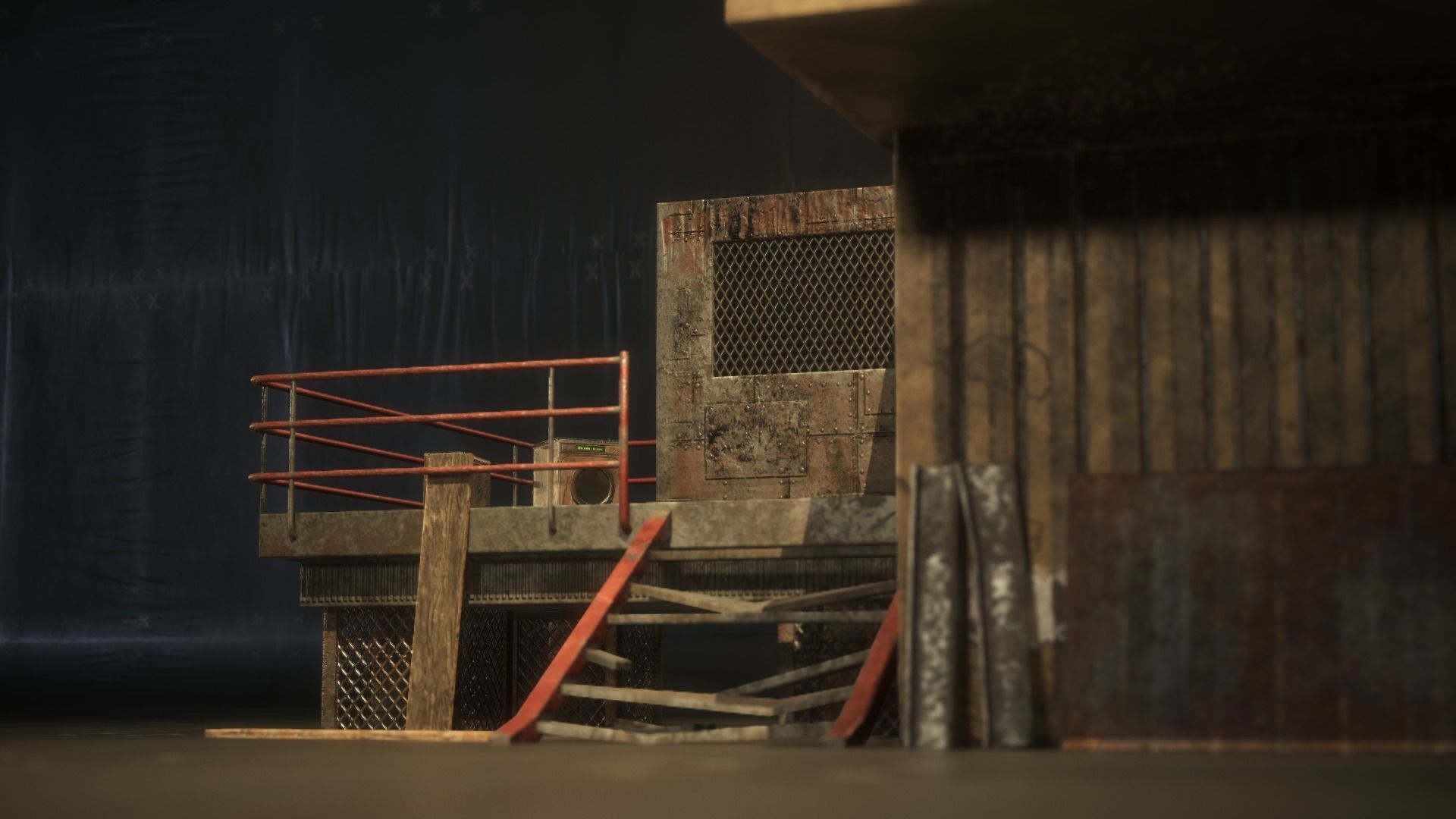 Container Shack Free low-poly 3D model_29