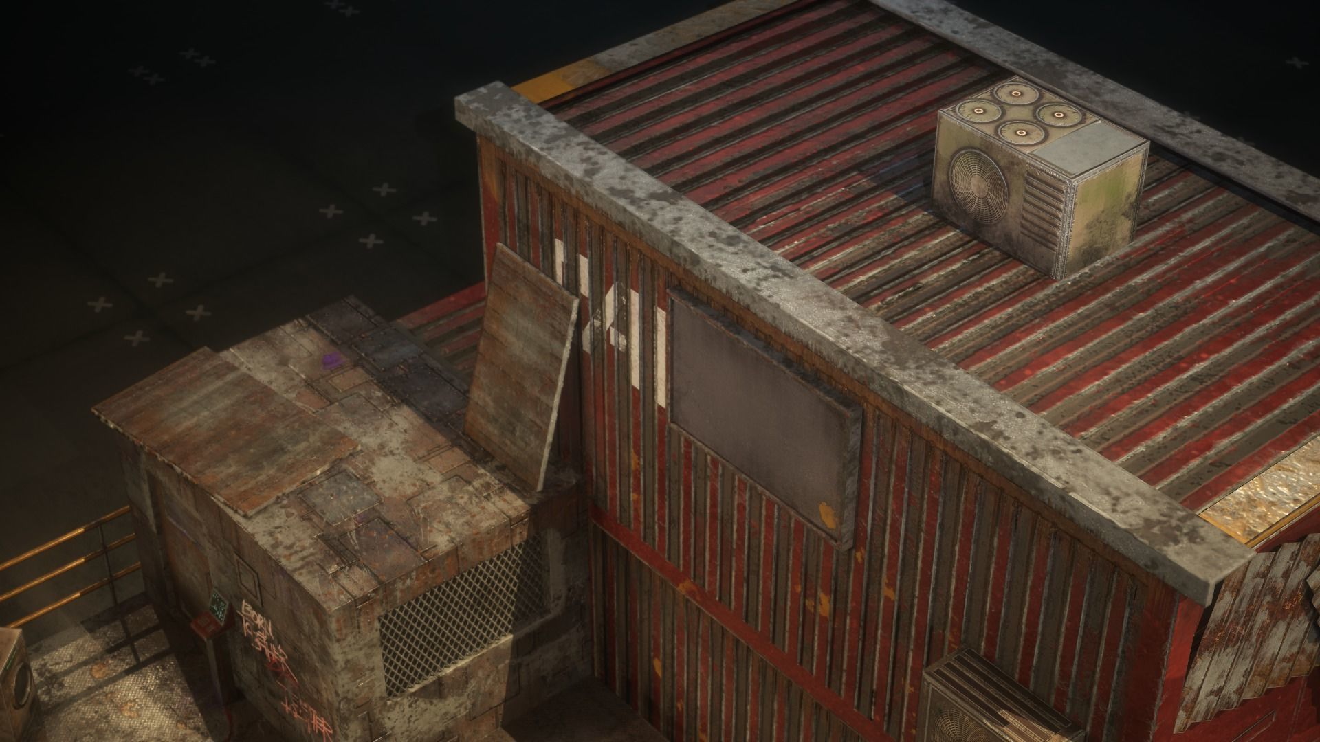 Container Shack Free low-poly 3D model_30