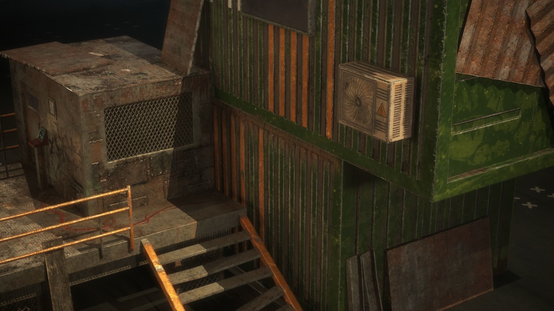 Container Shack Free low-poly 3D model_26