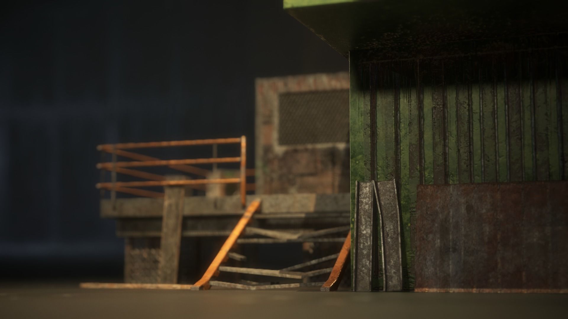 Container Shack Free low-poly 3D model_27