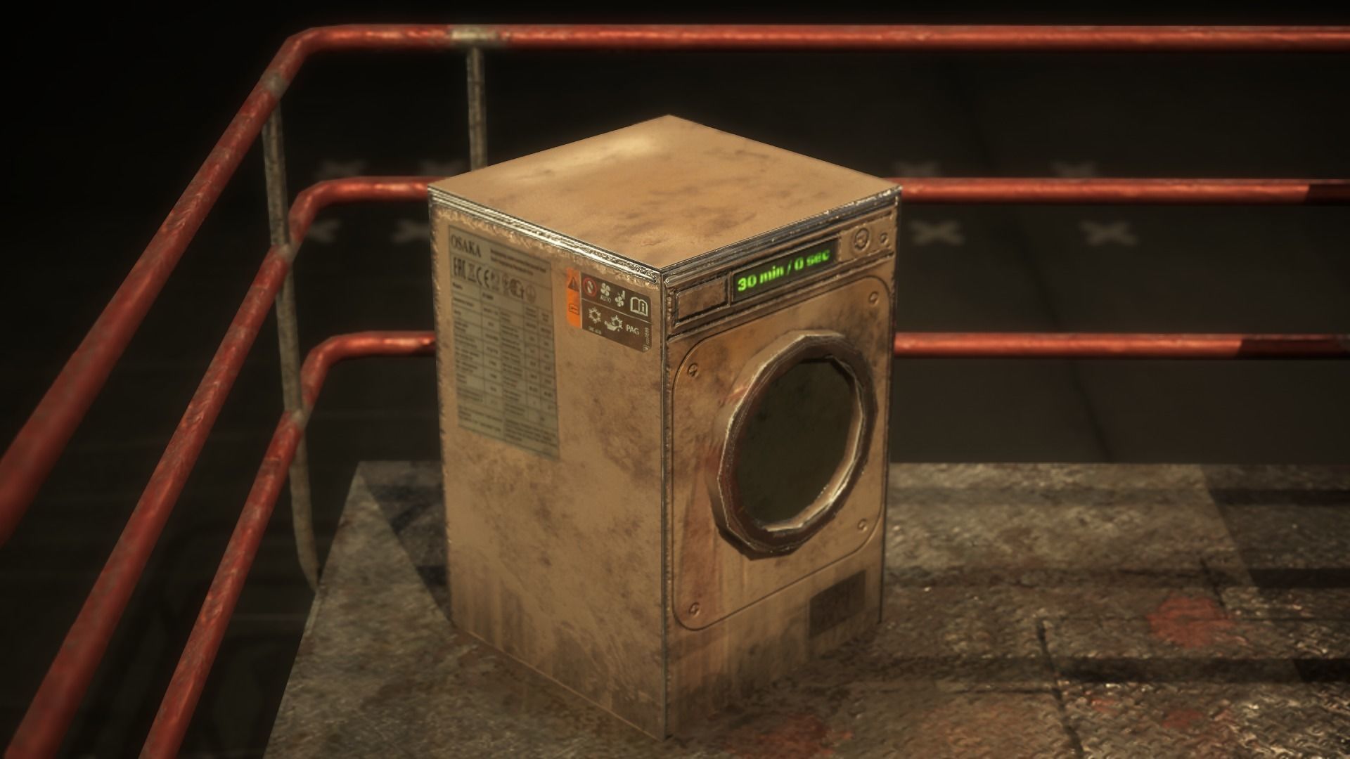 Container Shack Free low-poly 3D model_18