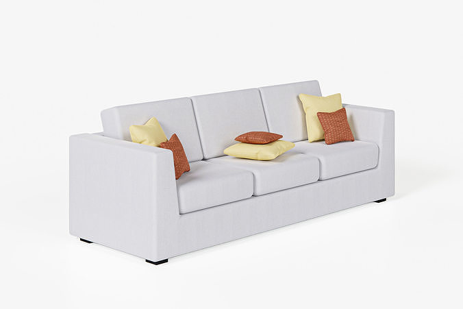 Couch sofa Low-poly 3D model