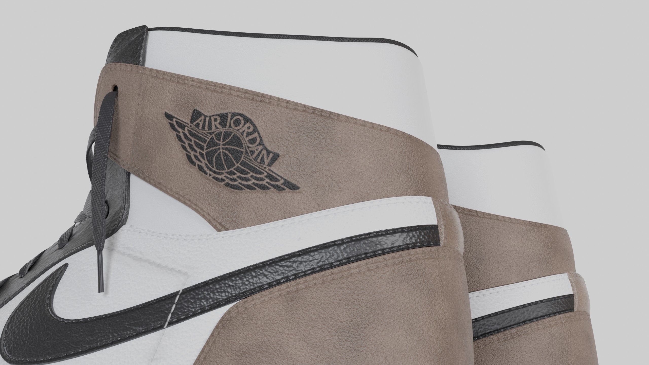 Jordan 1 High OG Mocha  Low-poly 3D model_18