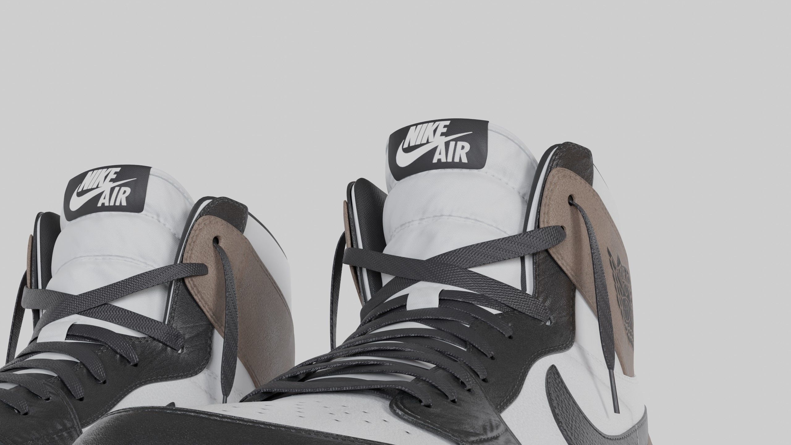 Jordan 1 High OG Mocha  Low-poly 3D model_19