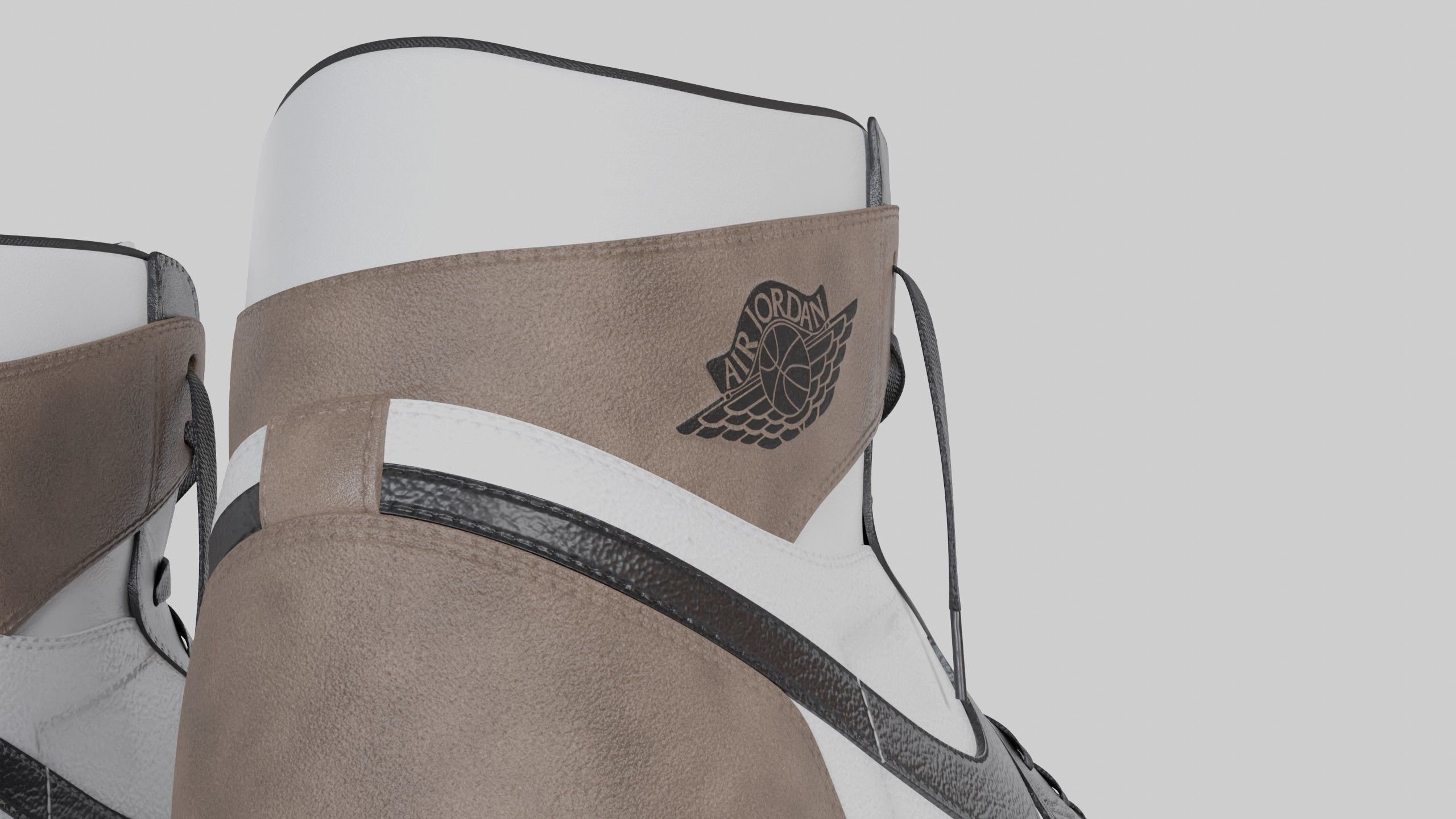 Jordan 1 High OG Mocha  Low-poly 3D model_16