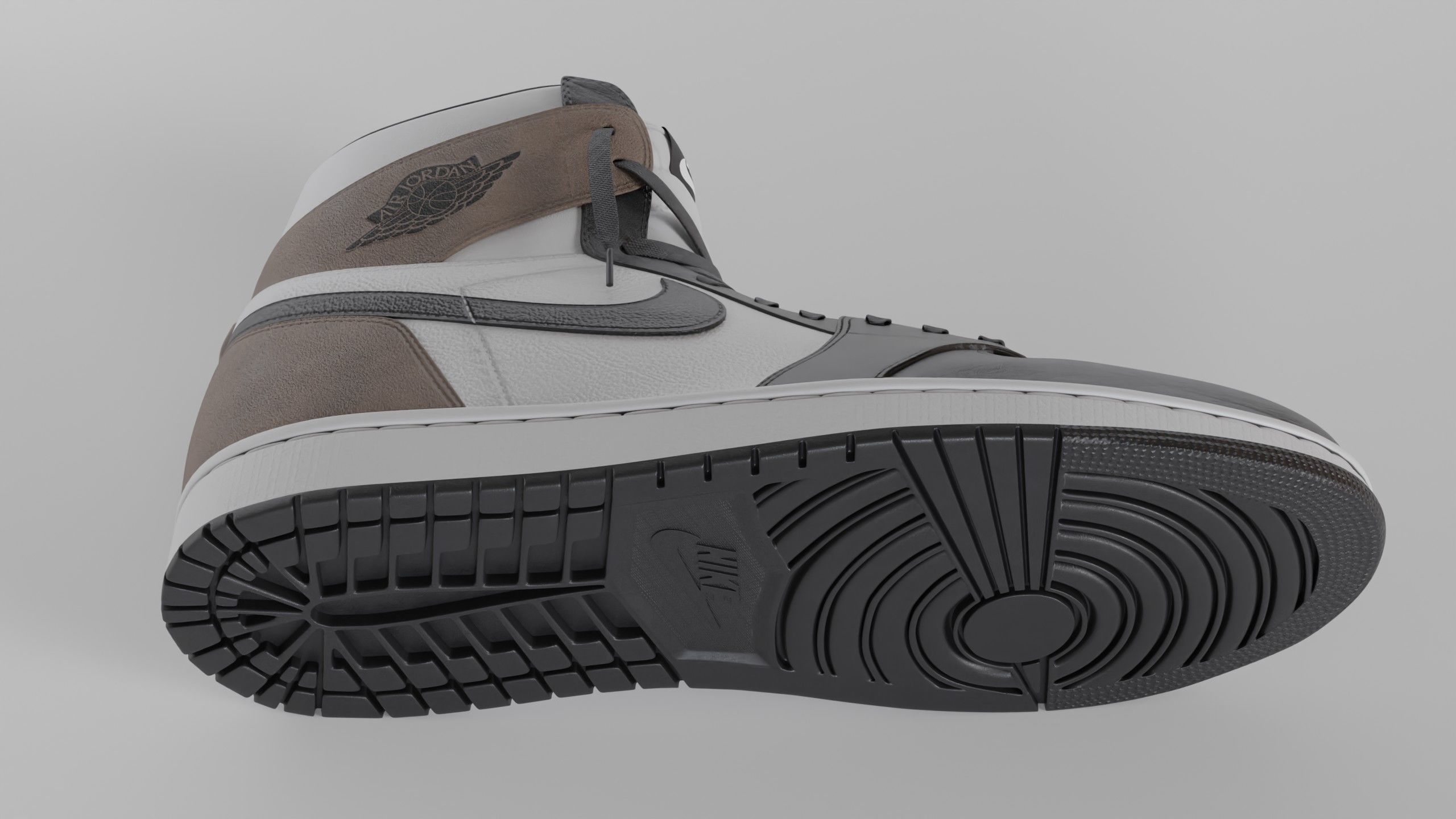 Jordan 1 High OG Mocha  Low-poly 3D model_27