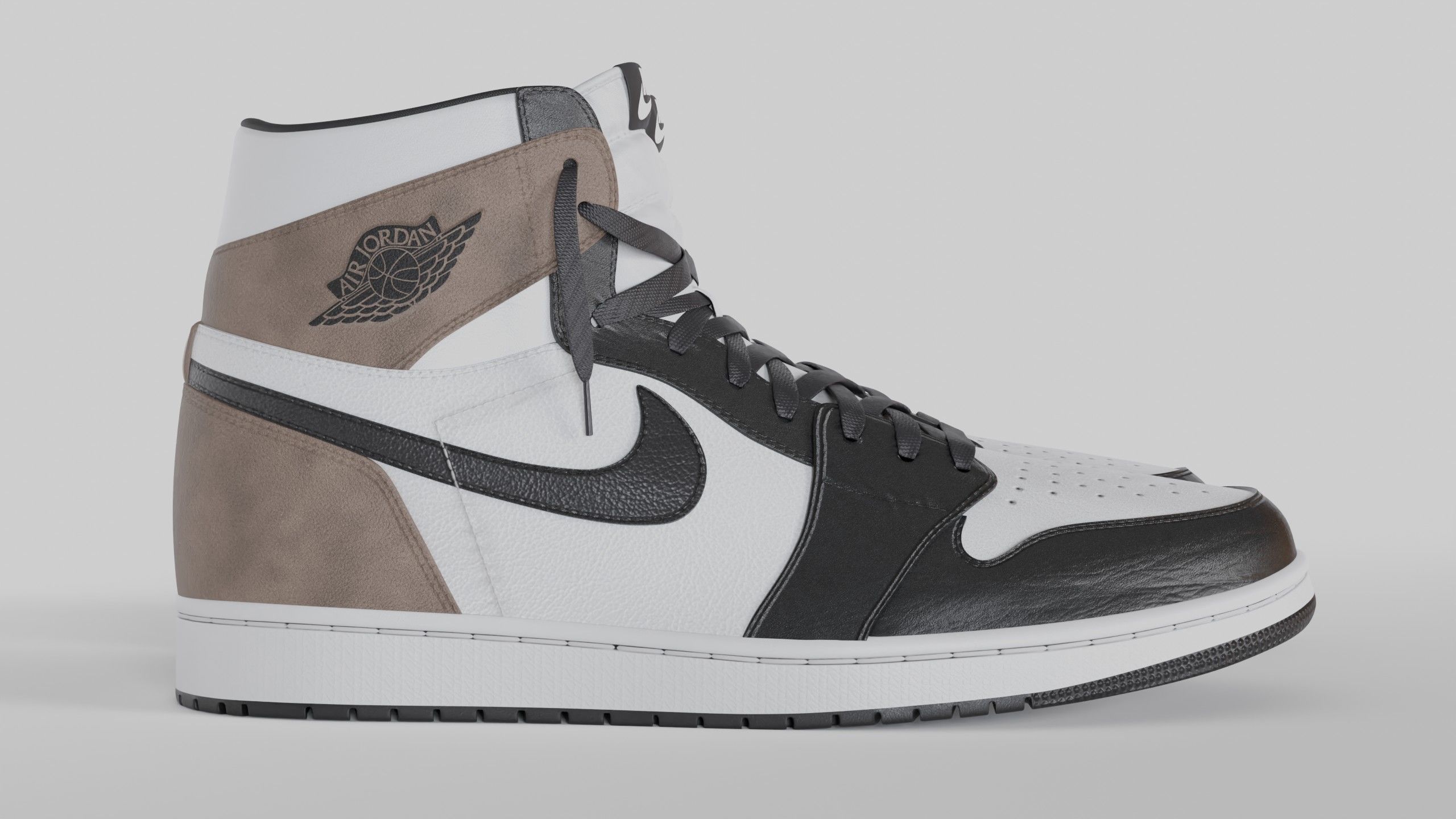 Jordan 1 High OG Mocha  Low-poly 3D model_12