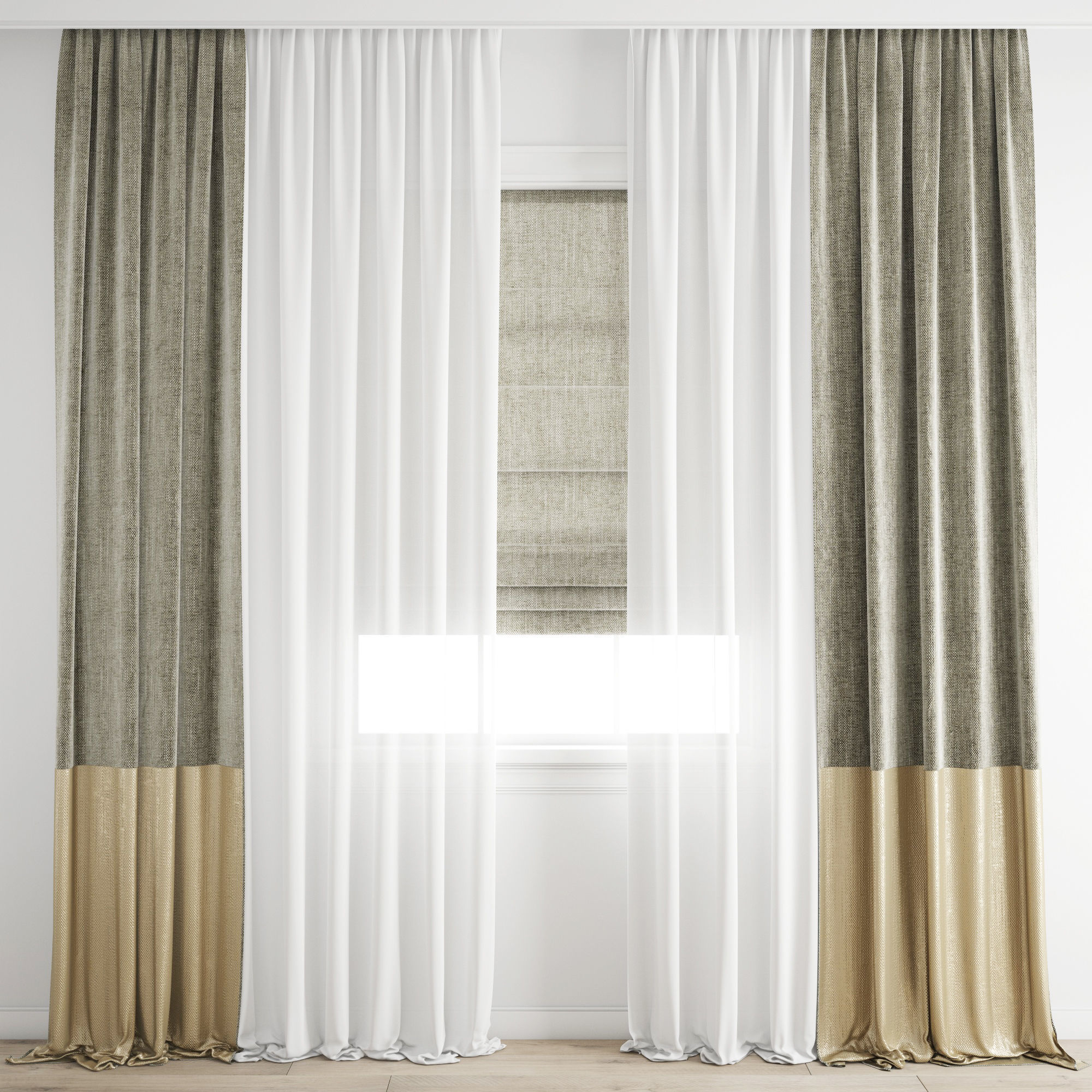 Curtain 274 3D model_2