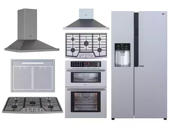 LG Kitchen Set 3D model