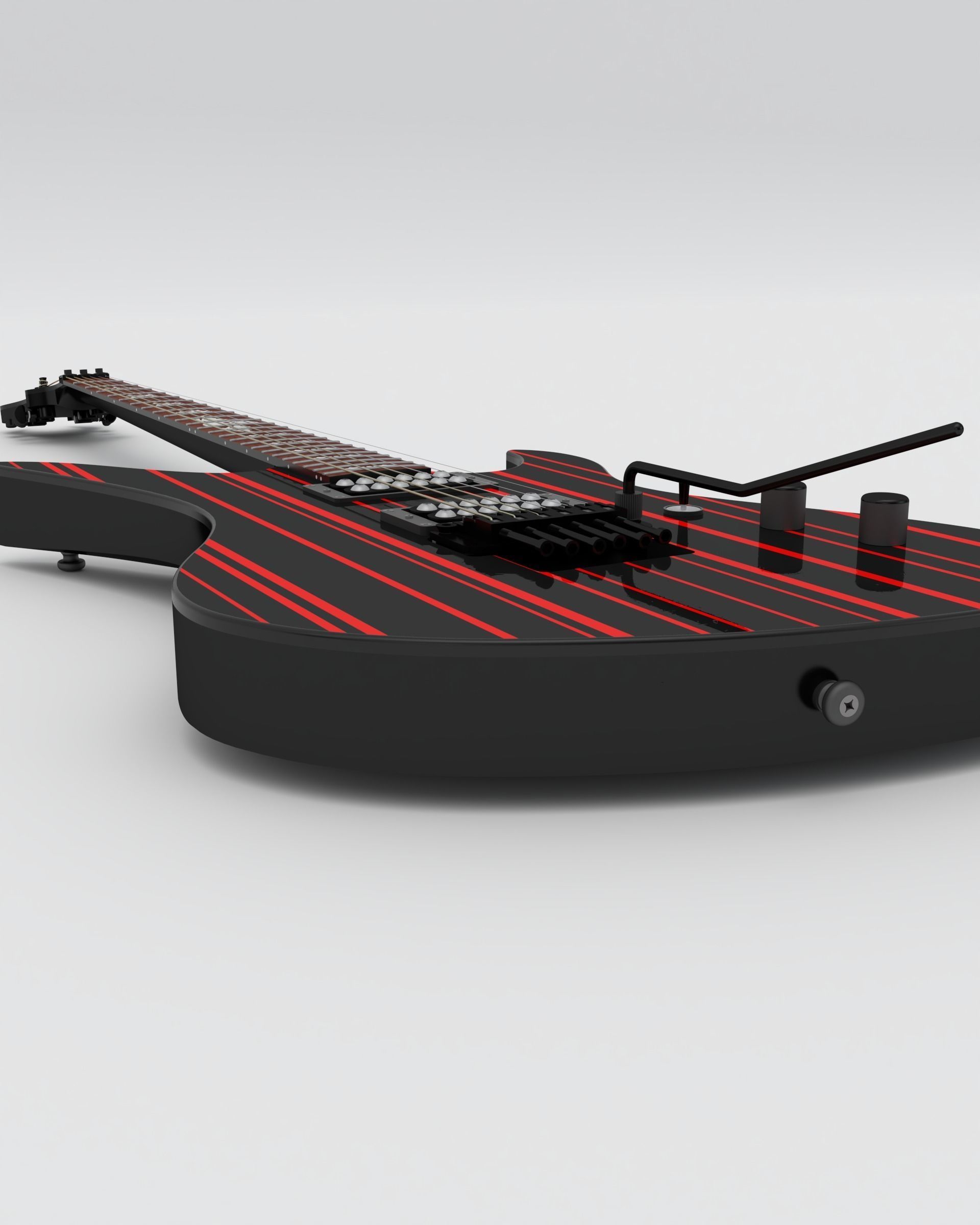 Electric Guitar Schecter Synyster Custom 3D model_3
