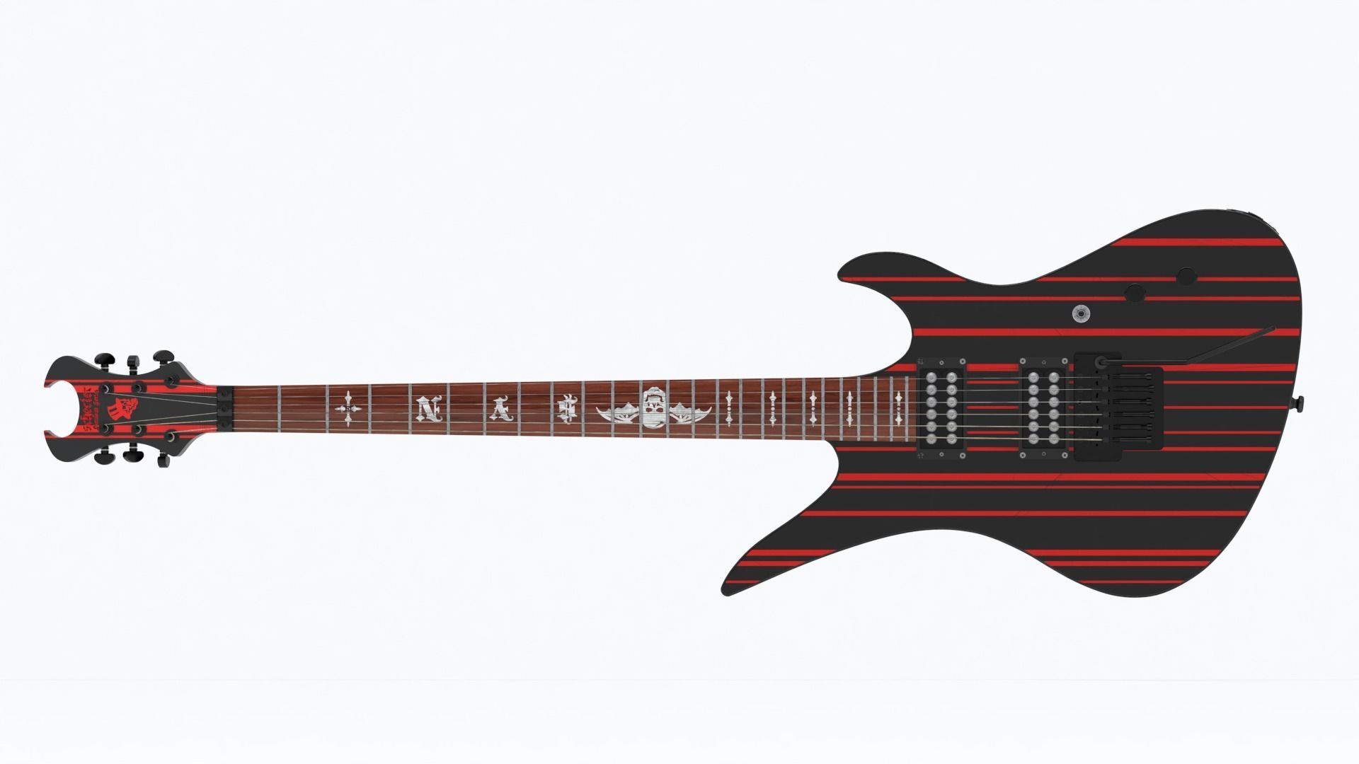 Electric Guitar Schecter Synyster Custom 3D model_5