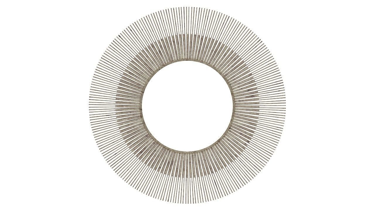 Round sticks mirror 3D model_1