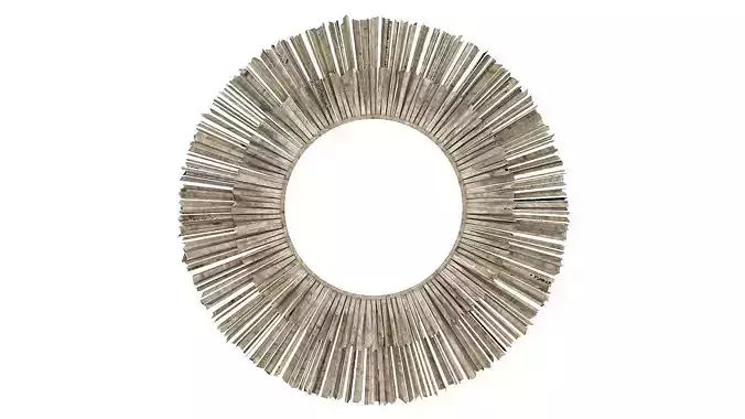 Round sticks mirror 3D model
