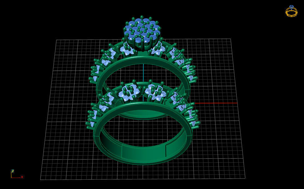 engagement Solitaire ring gold silver 3D print model_6