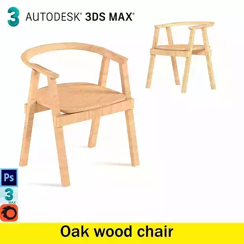Oak wood chair