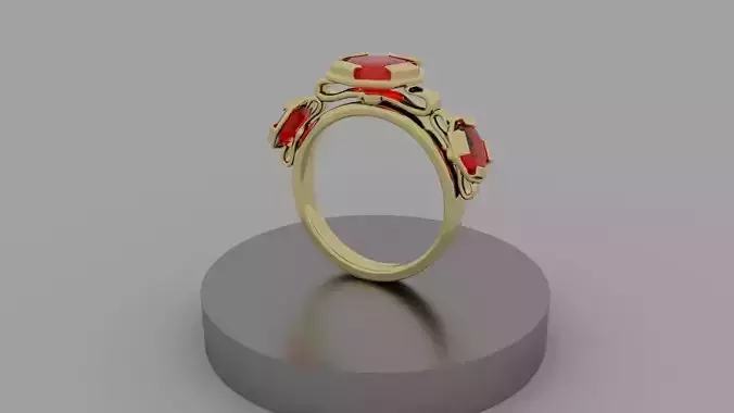 Red Stone Ring 