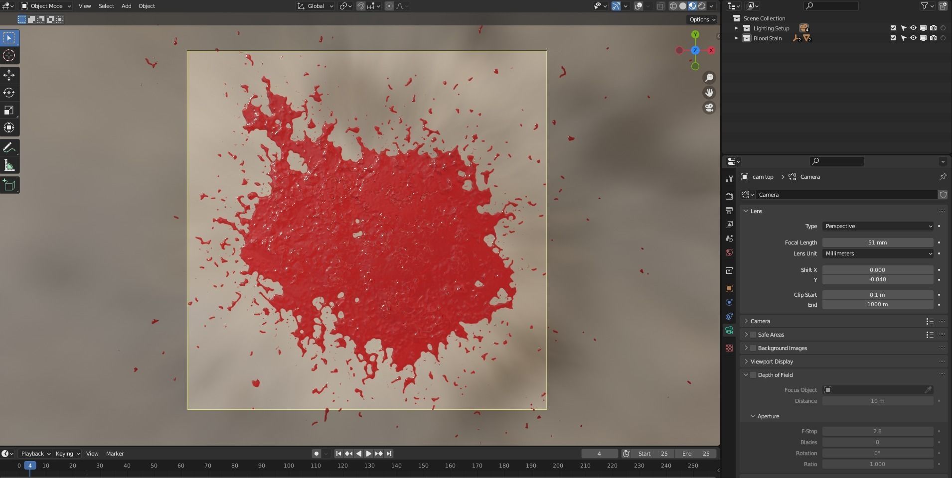 Blood Stain 25 3D model_4