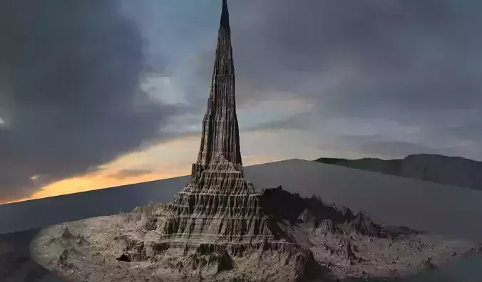 Mars Gods Mountain 3D model