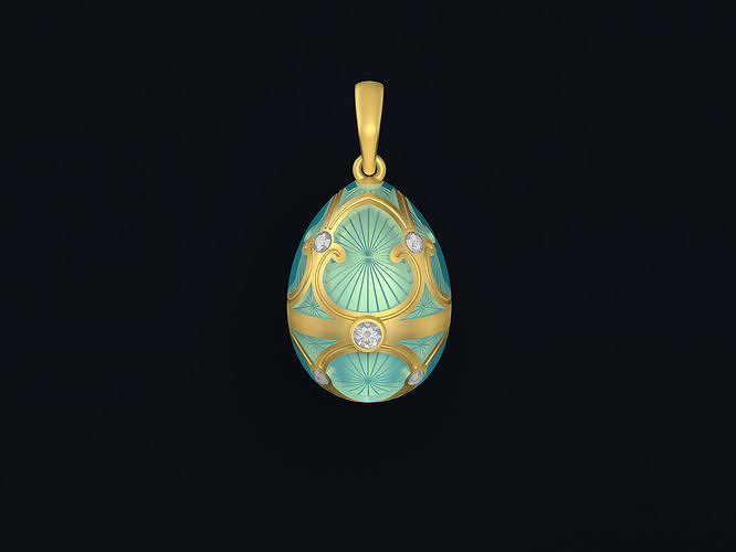 Egg Pendant 3D print model