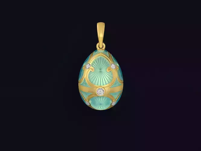 Egg Pendant 3D print model