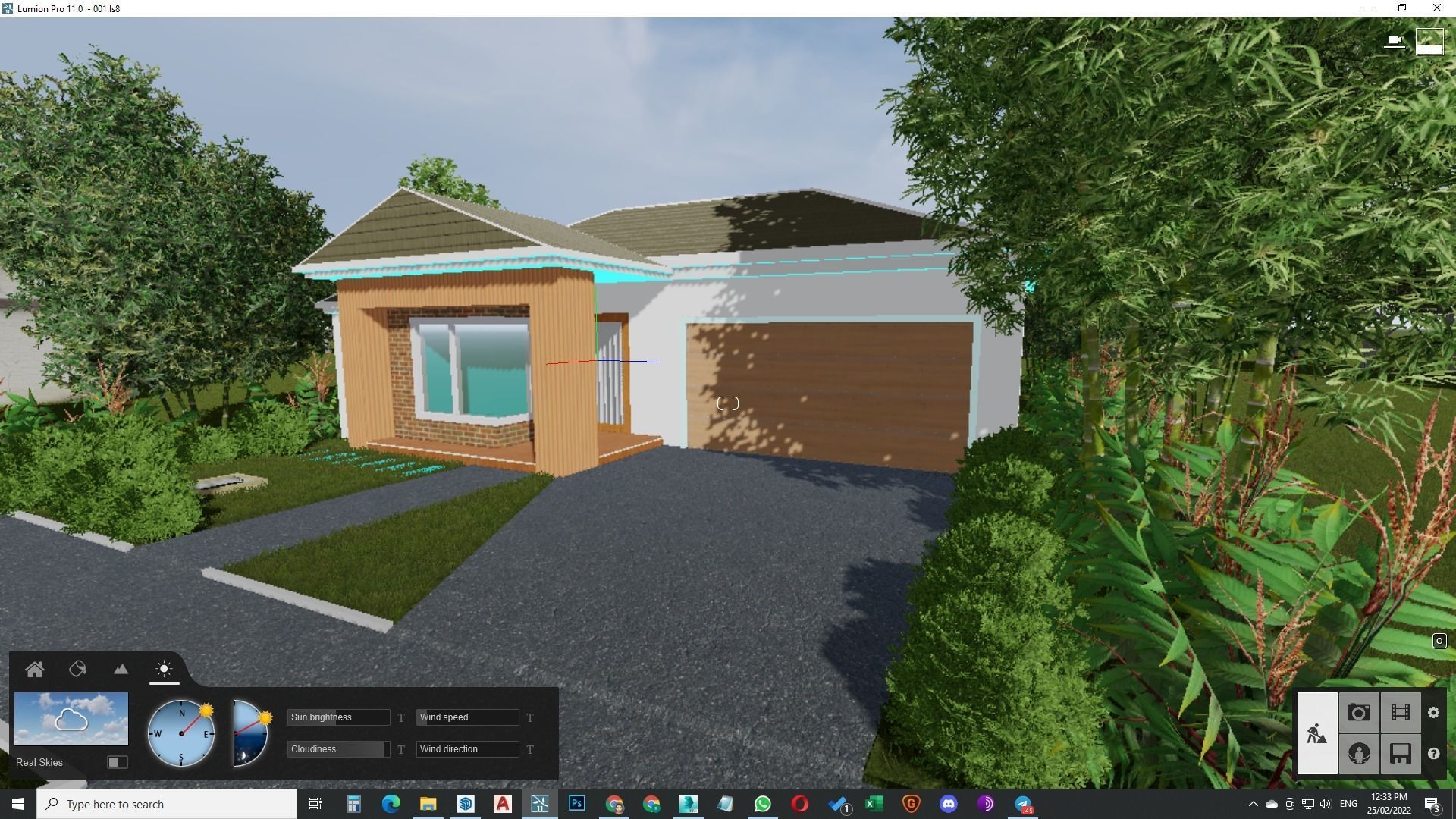 Single Story traditional house model 3D model_19